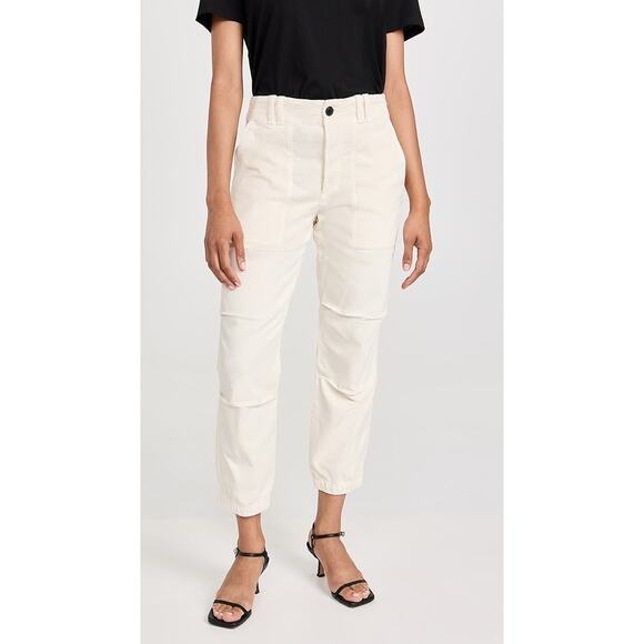 Citizens of Humanity Agni Utility Corduroy Cropped High Rise Cream Pants Size 25 - Picture 1 of 13